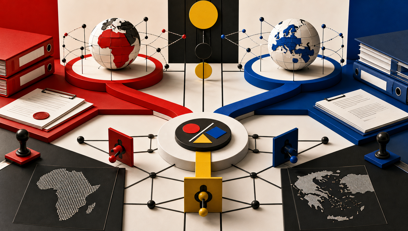 Global policy map connecting registry governance and domain lifecycle controls